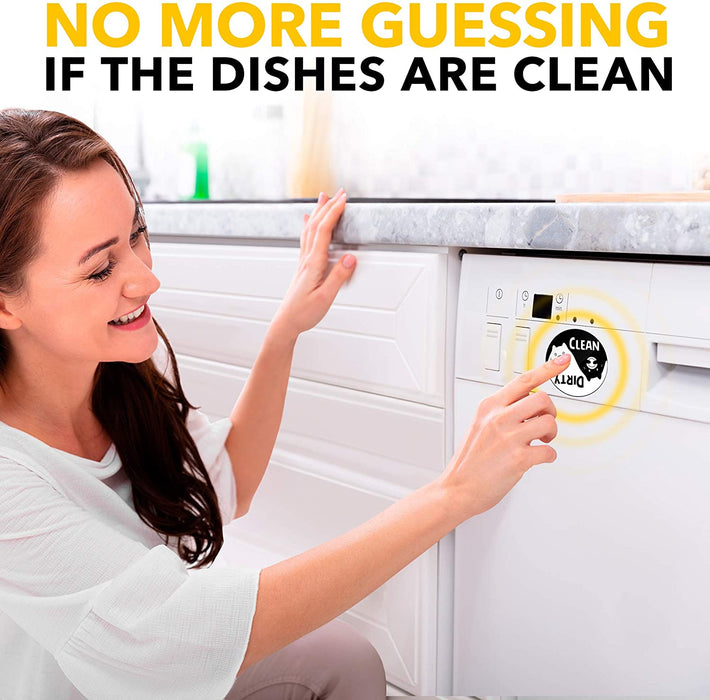 Clean Dirty Dishwasher Magnet Funny Cat - Great as Kitchen Gifts for Mom from Daughter or Son