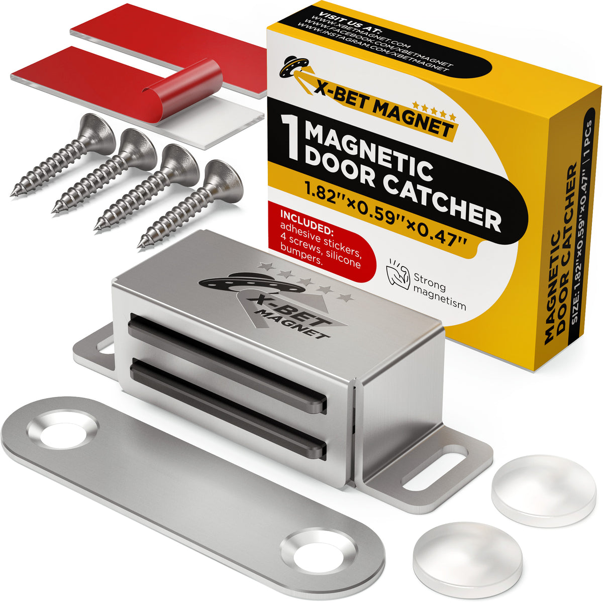 Krigsfanger Ni Kapel Magnetic Door Catcher 1 PCs - Magnetic Door Stopper | X-BET — X-bet MAGNET