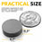 100 pcs Round Ceramic Magnets - Tiny 0.709" (18 mm) Circle Disc - Flat Magnets Bulk - Industrial Magnets UK