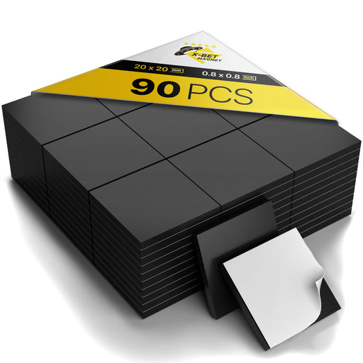 Flexible Adhesive Magnetic Squares 90 PCs