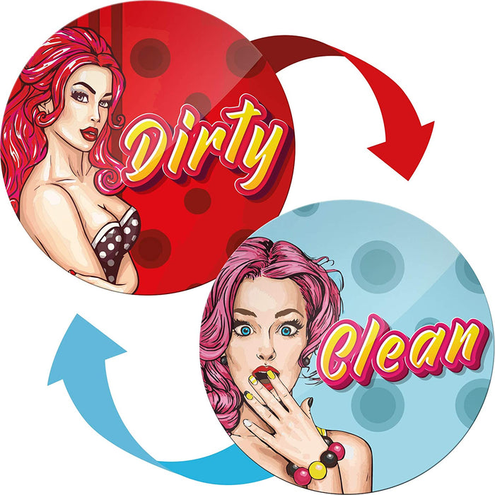 Funny Dirty Clean Dishwasher Magnet Vintage Wife Women -   Clean dirty  dishwasher, Clean dirty dishwasher magnet, Clean dirty dishwasher sign