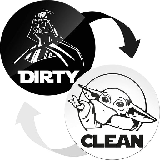 Double Sided Clean Dirty Dishwasher Magnet - Dishwasher Magnet Clean Dirty Sign Indicator - Kitchen Magnet for Dish Washer