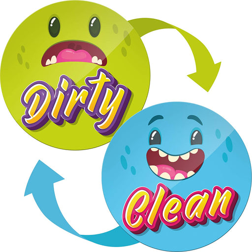 Dishwasher Magnet Clean Dirty Sign Funny - Funny Kitchen Magnet - Gifts for Mom and Dad from Son and Daughter