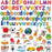 Alphabet Magnets for Fridge - Magnetic Letters and Foam Magnets for Toddlers - Farm Animals - Educational Toy - 104 PCs