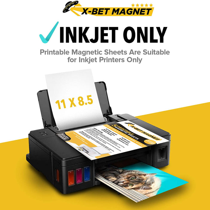 Printable Magnetic Sheets - Flexible Magnet Sheets Non Adhesive - Matte Printable Magnetic Paper - 5 PCs