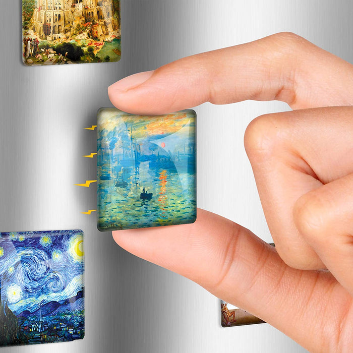 Decorative Magnets for Whiteboard - Art Glass Magnets for Refrigerator - Funny Fridge Magnets - Cute Locker Magnets UK