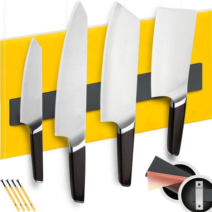 Magnetic Knife Strip - Knife Magnetic Strip with Adhesive Backing - Magnetic Knife Holder - Knife Rack - Kitchen Utensil